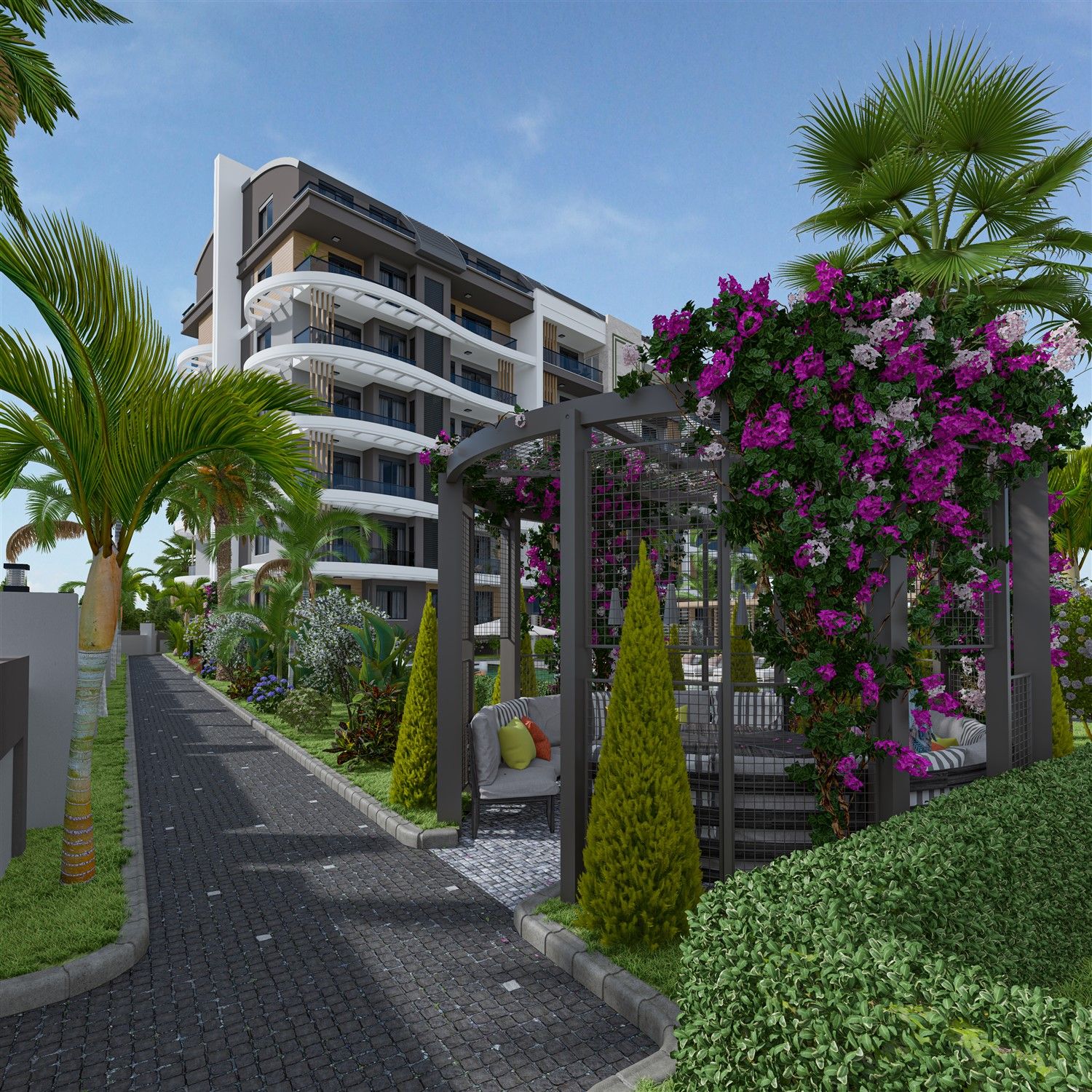 Project of residential complex within walking distance from the sea, Gazipasa