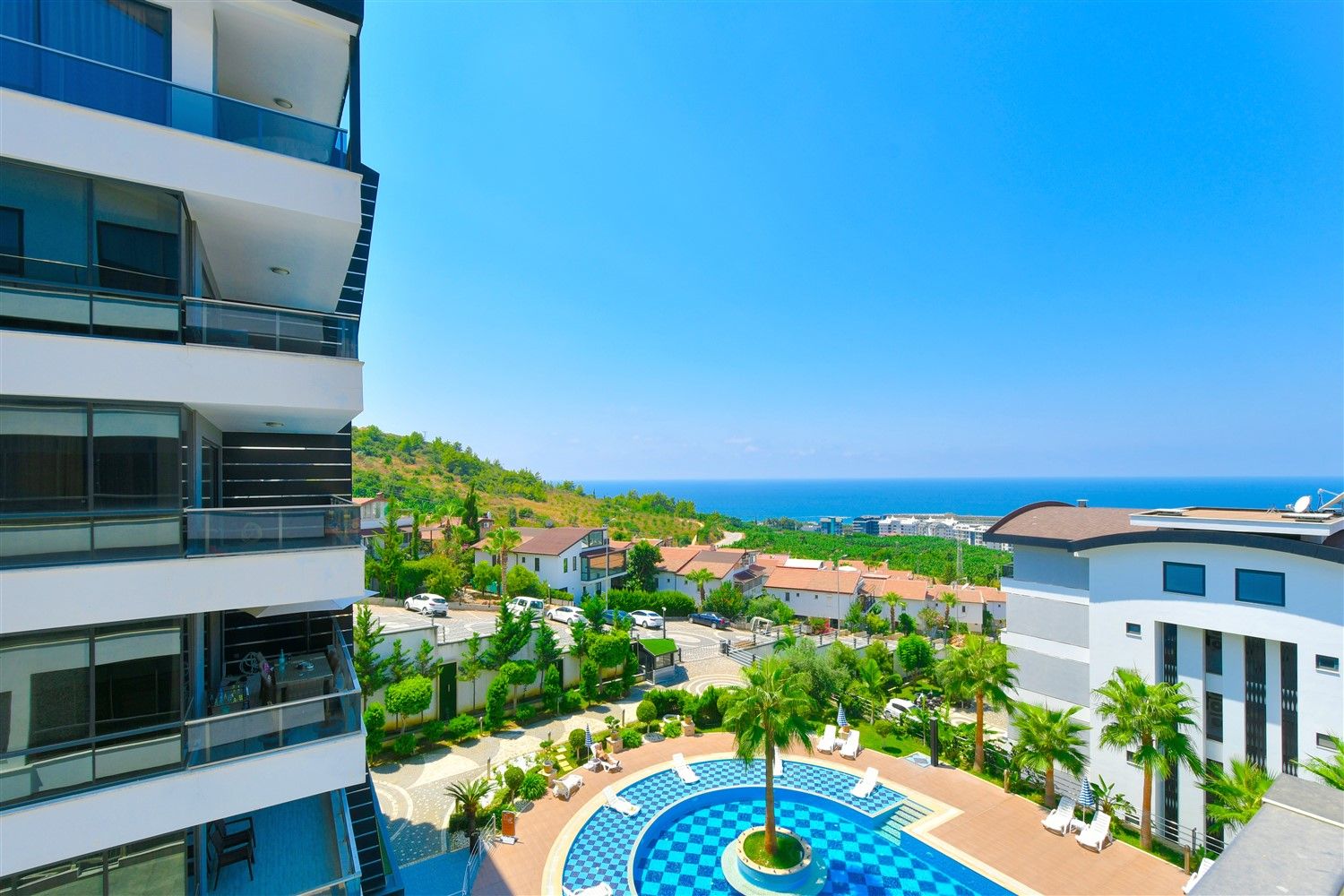 Apartment with a view,  2+1 with furniture, in the Kargicak area - Alanya