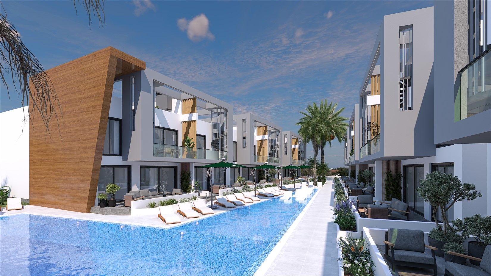 Apartments 2+1 in the suburbs of Famagusta