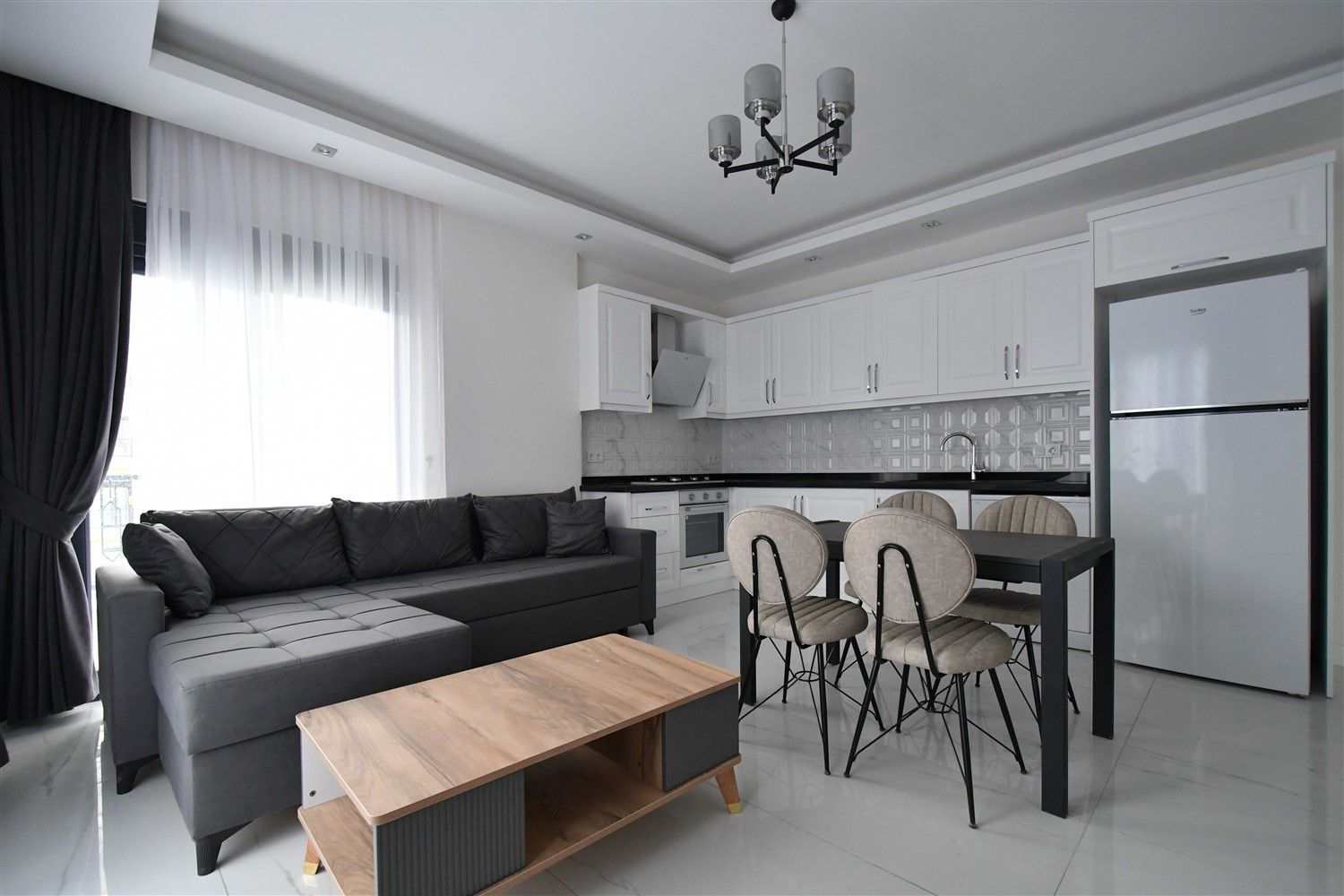 Spacious 1+1 apartment in a new building, Mahmutlar district