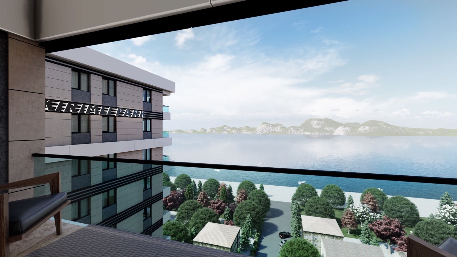 New apartments overlooking the lake in Kuchukchekmeje, Istanbul