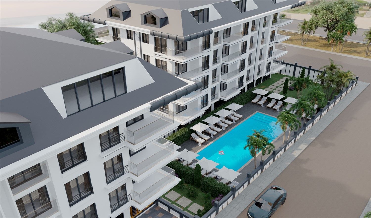 Apartments in new project - actively developing Payallar region
