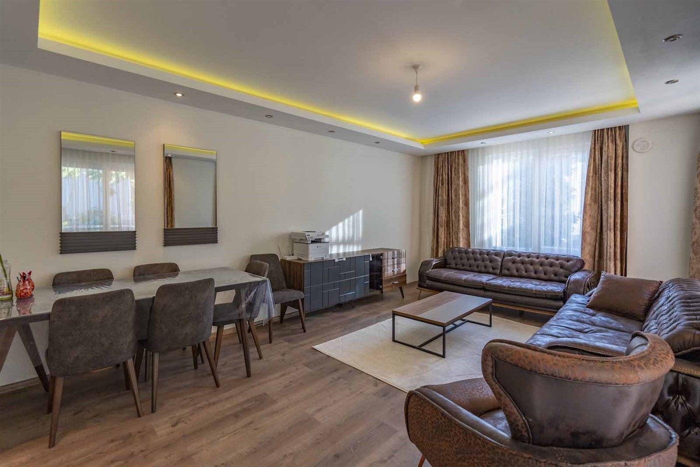 Furnished 2 bedrooms apartment with separate kitchen - Tosmur, Alanya