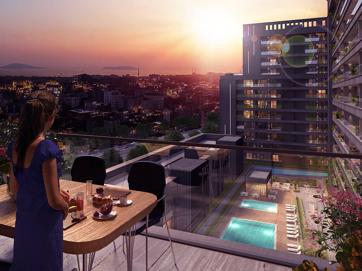 Apartments in Inew complex with prime location in Maltepe district, İstanbul