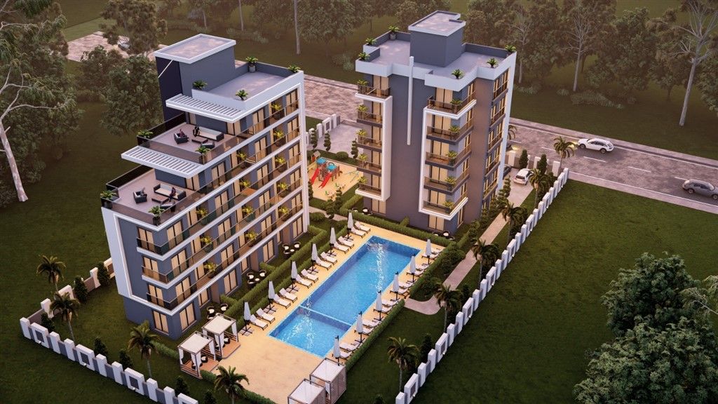 Apartments under construction in Antalya, Altintash district