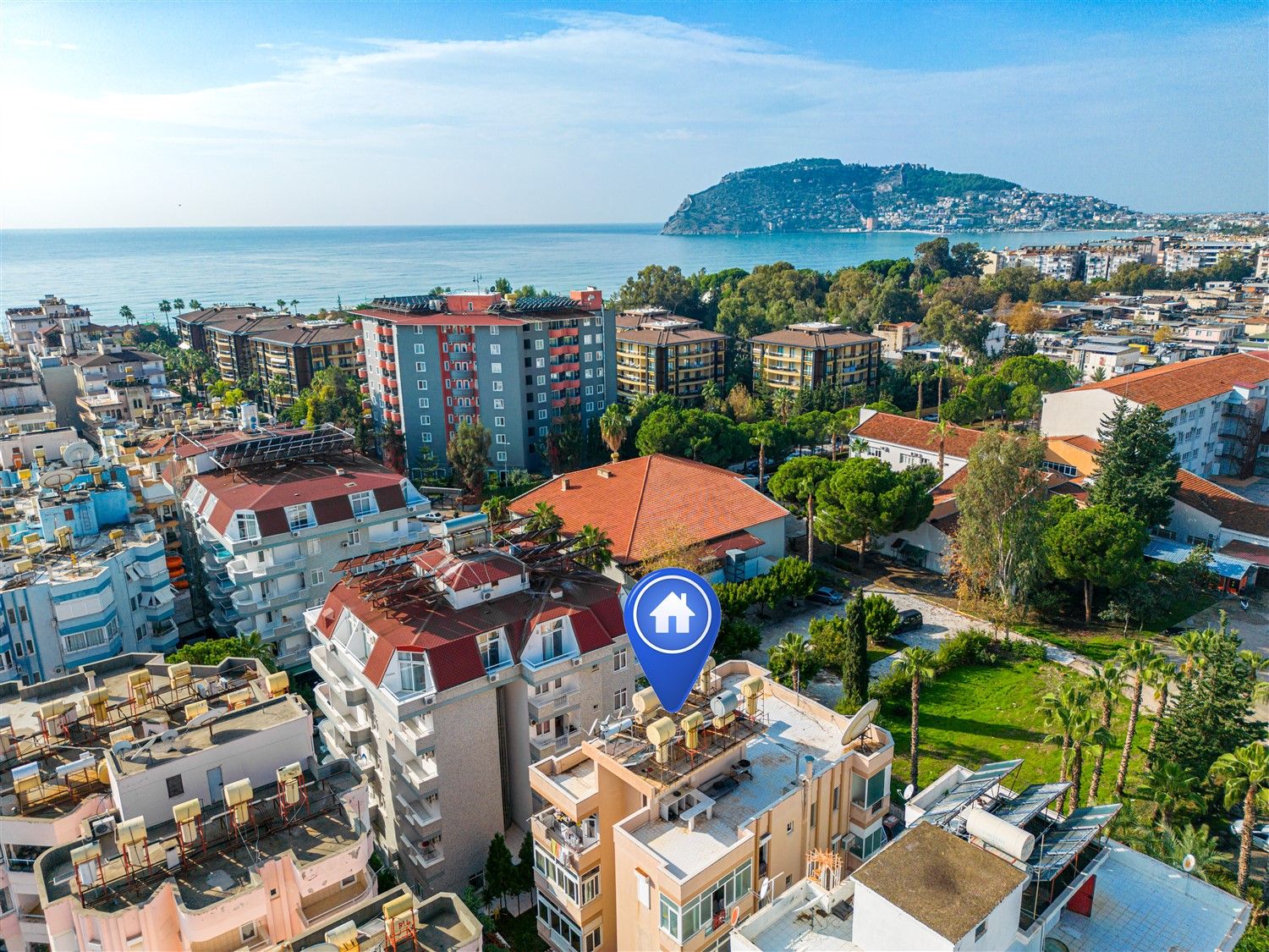 Furnished apartment 2+1 in the center of Alanya