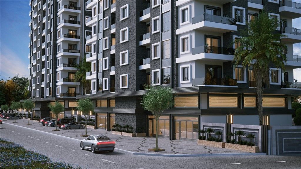 Apartment 2+1 at the final stage of construction in Mahmutlar