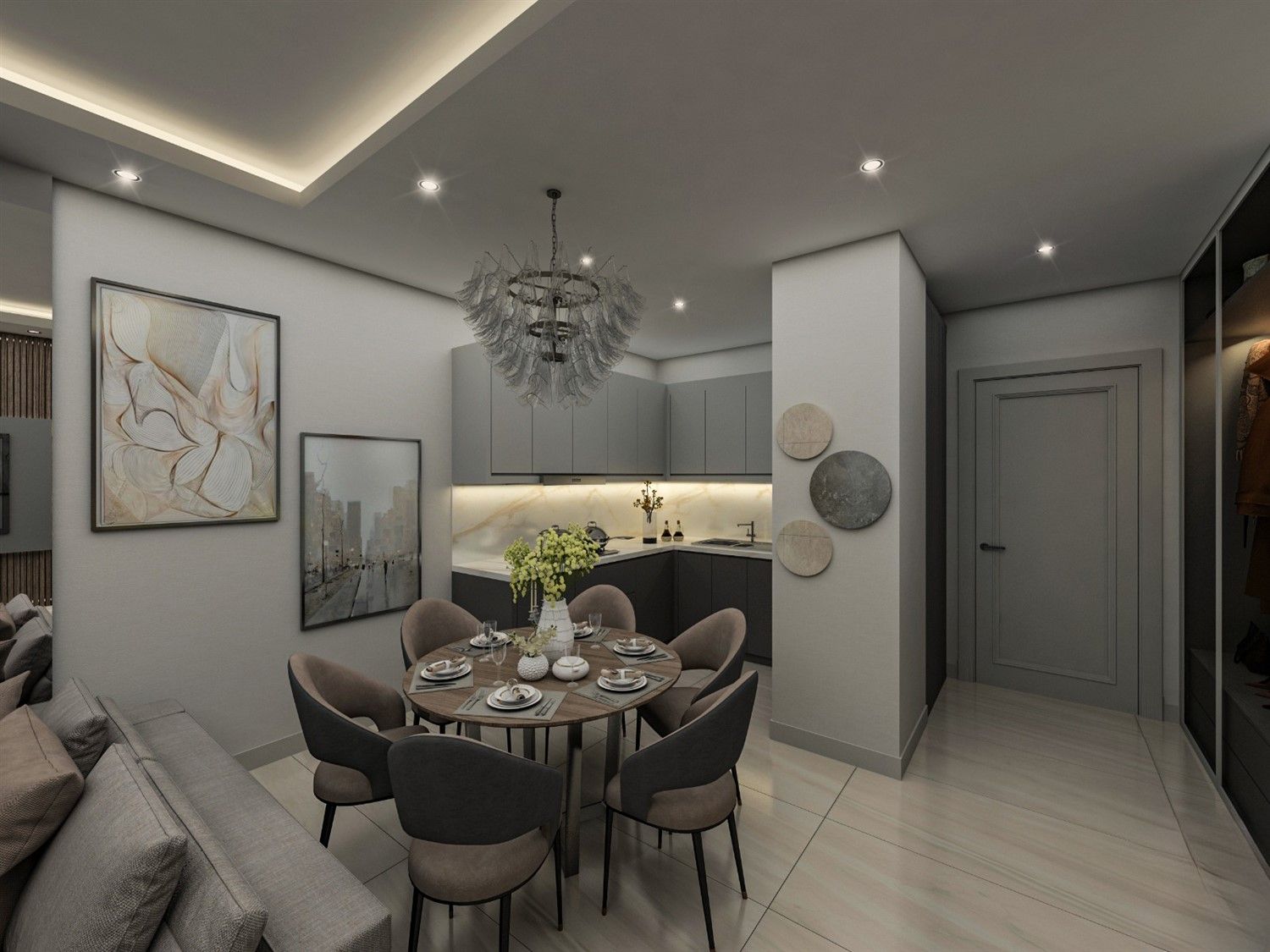 View apartments in a new project - Alanya center