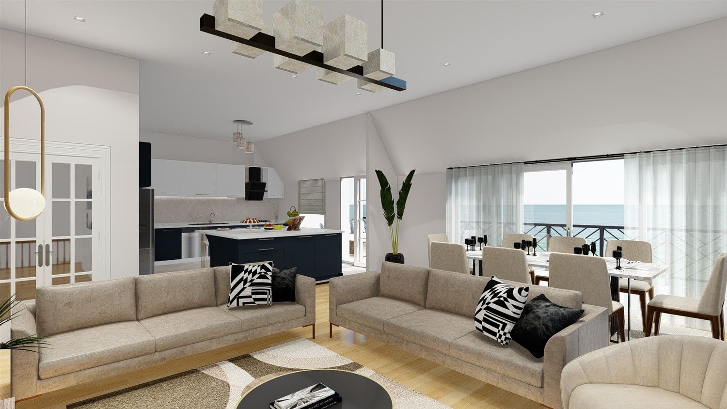 New apartments in one of the best coastal projects in Istanbul