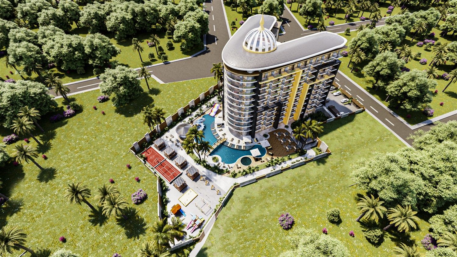 New apartments in modern residential complex - Gazipasa, Pazarci district