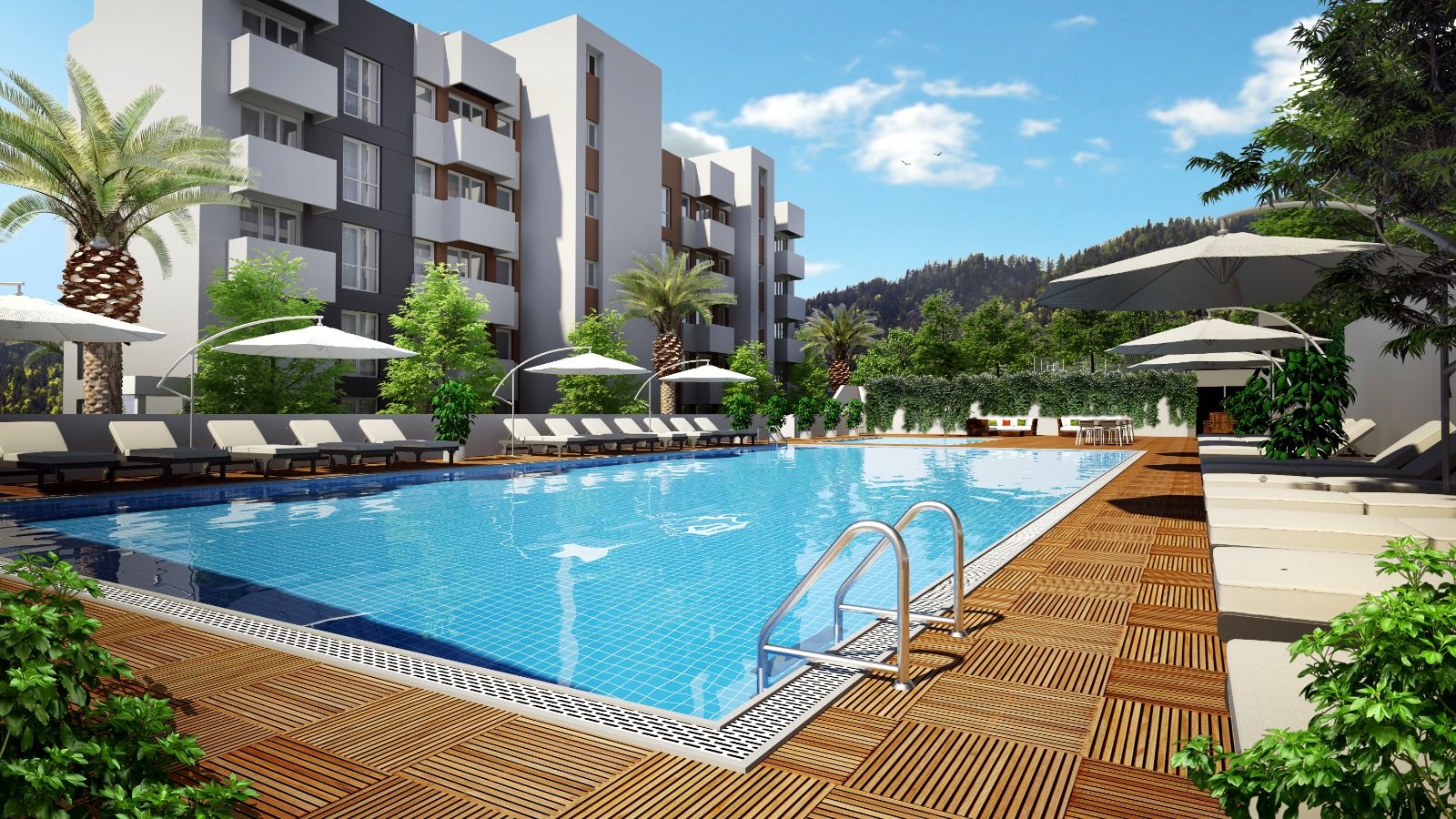 Ready for living apartments overlooking the sea and city in Kartal district