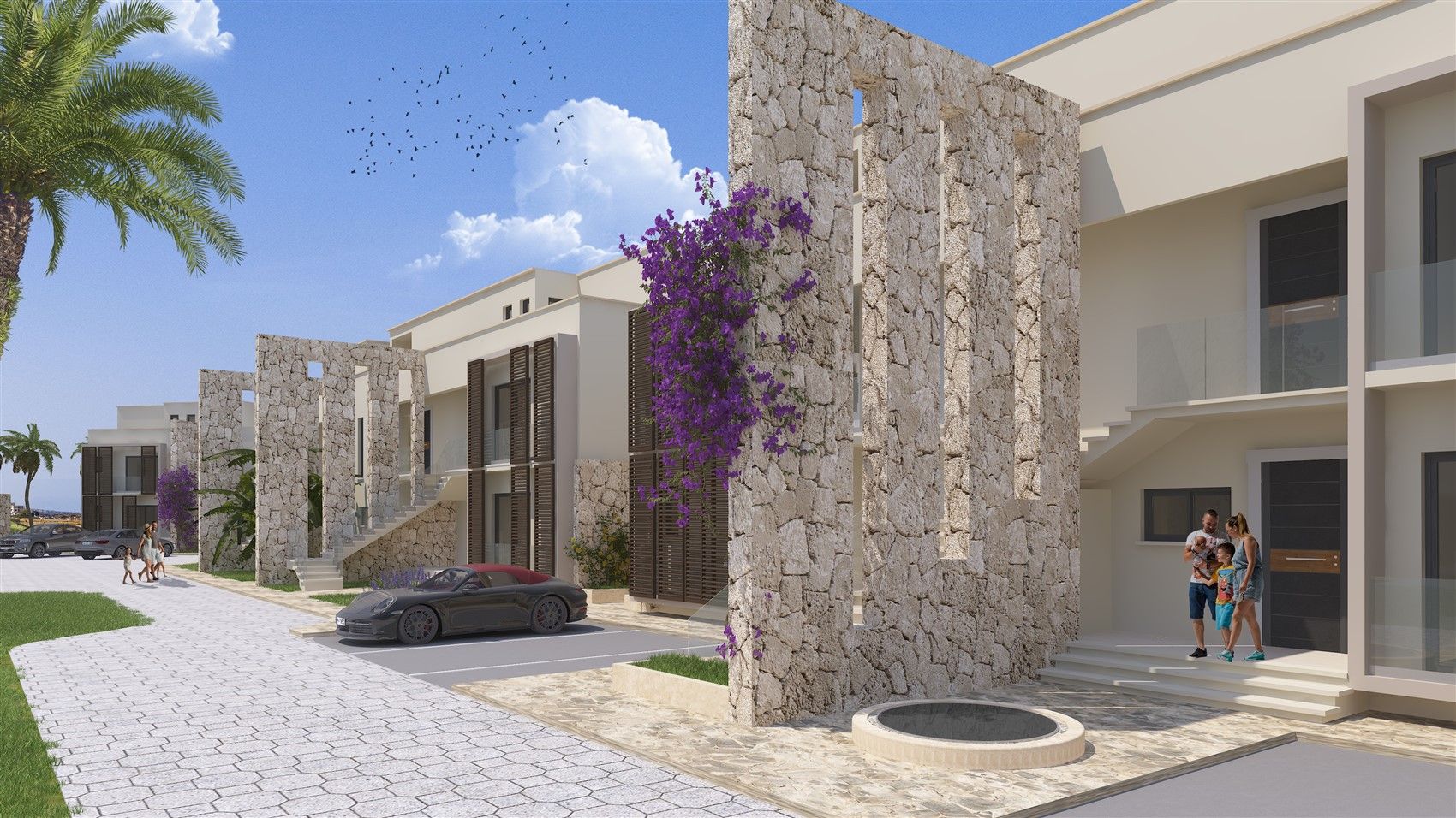 New complex of luxury apartments in North Cyprus 