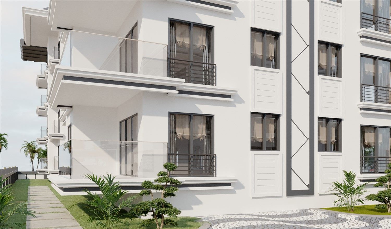 Apartments in new project - actively developing Payallar region