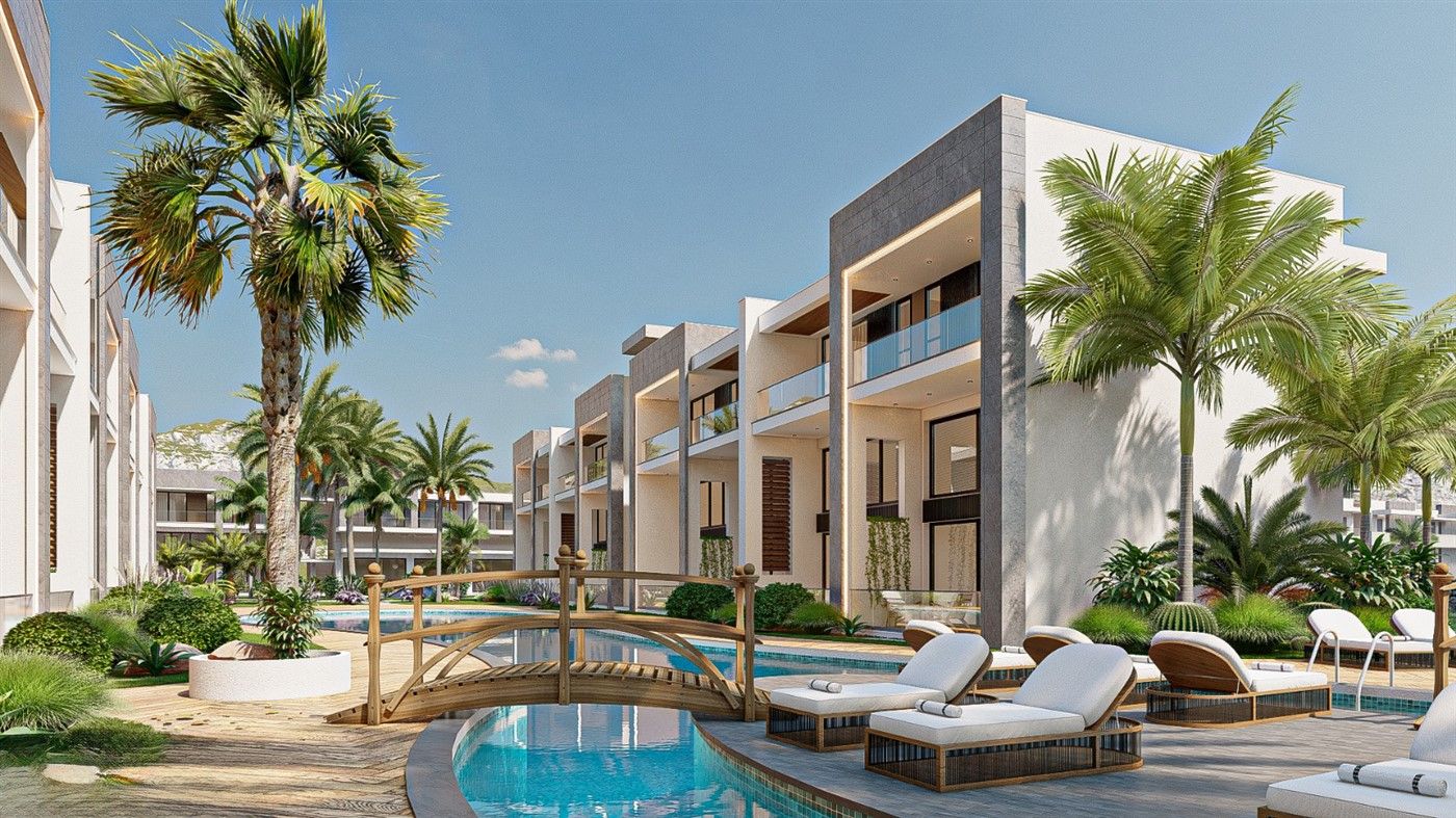 Resort complex surrounded by the picturesque landscapes of Cyprus