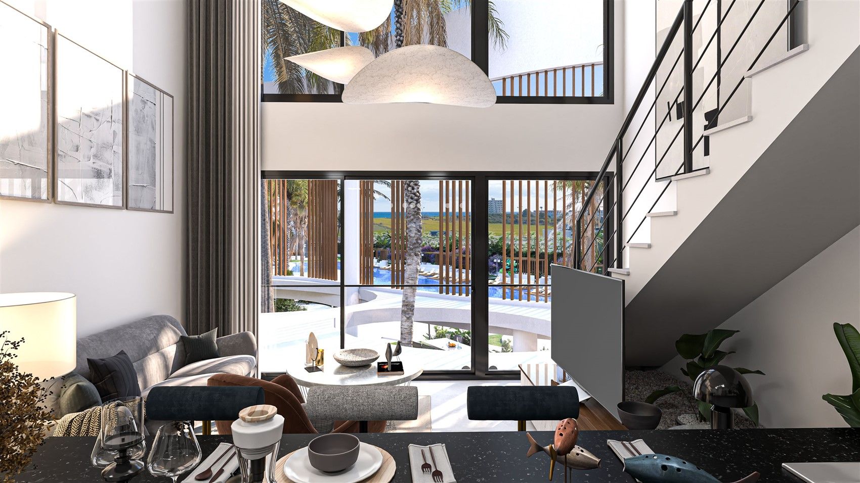 Modern residential complex in a few minutes from the sea in Northern Cyprus