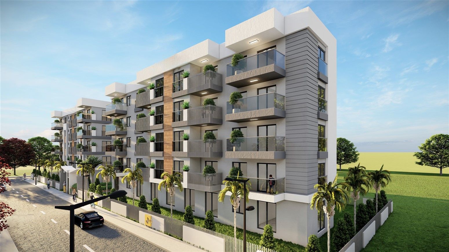 Residential complex under construction in the popular district of ​​Antalya