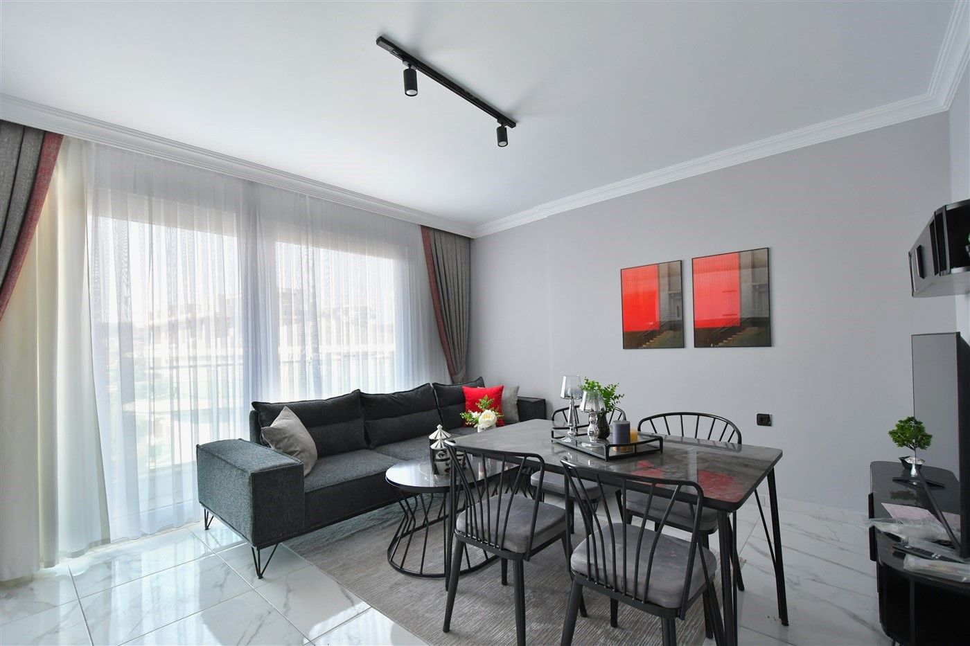 Furnished penthouse 3+1, residential complex surrounded by pine forest