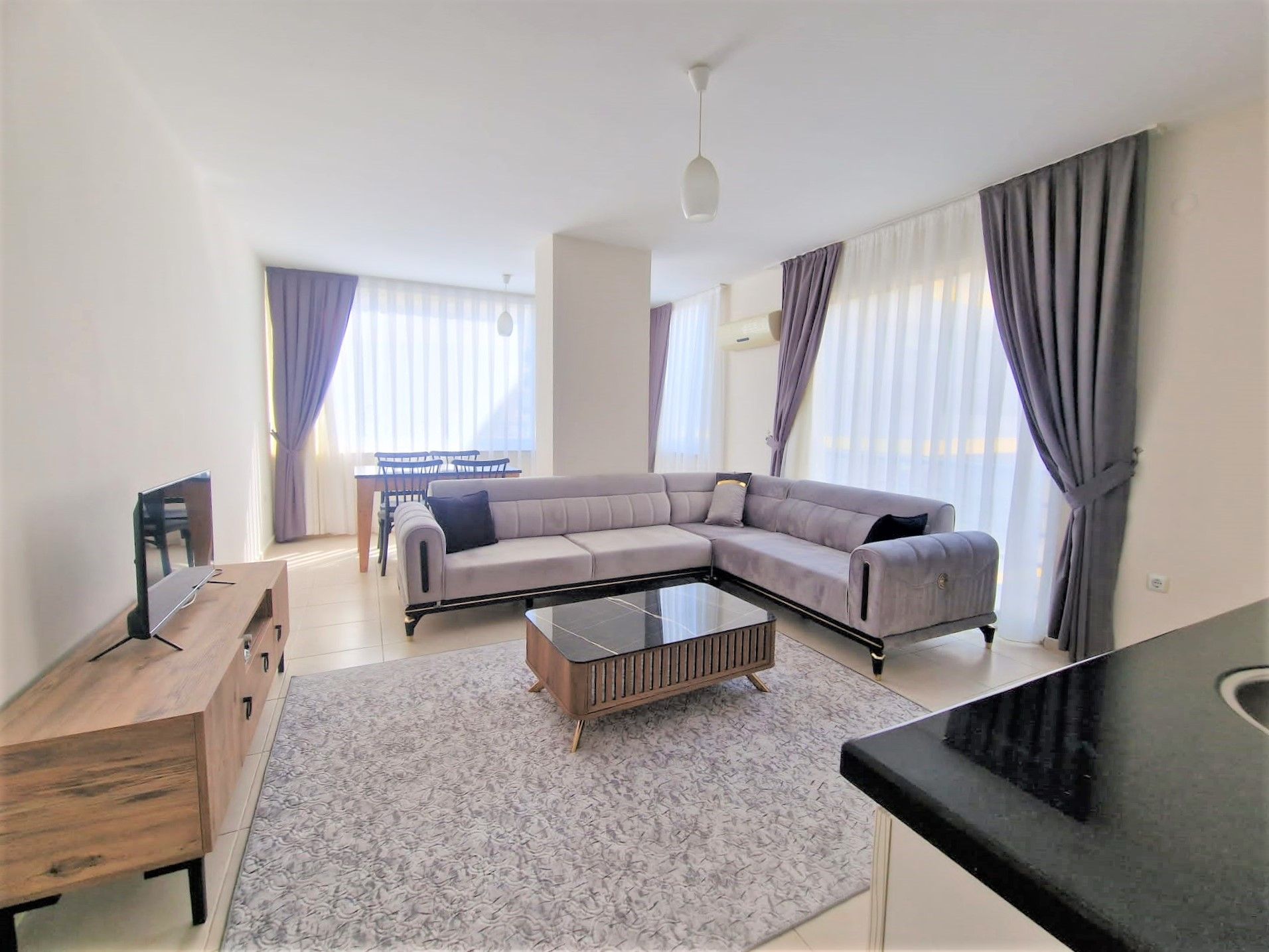 Apartment 1+1 in 100 m from the beach - Mahmutlar district, Alanya