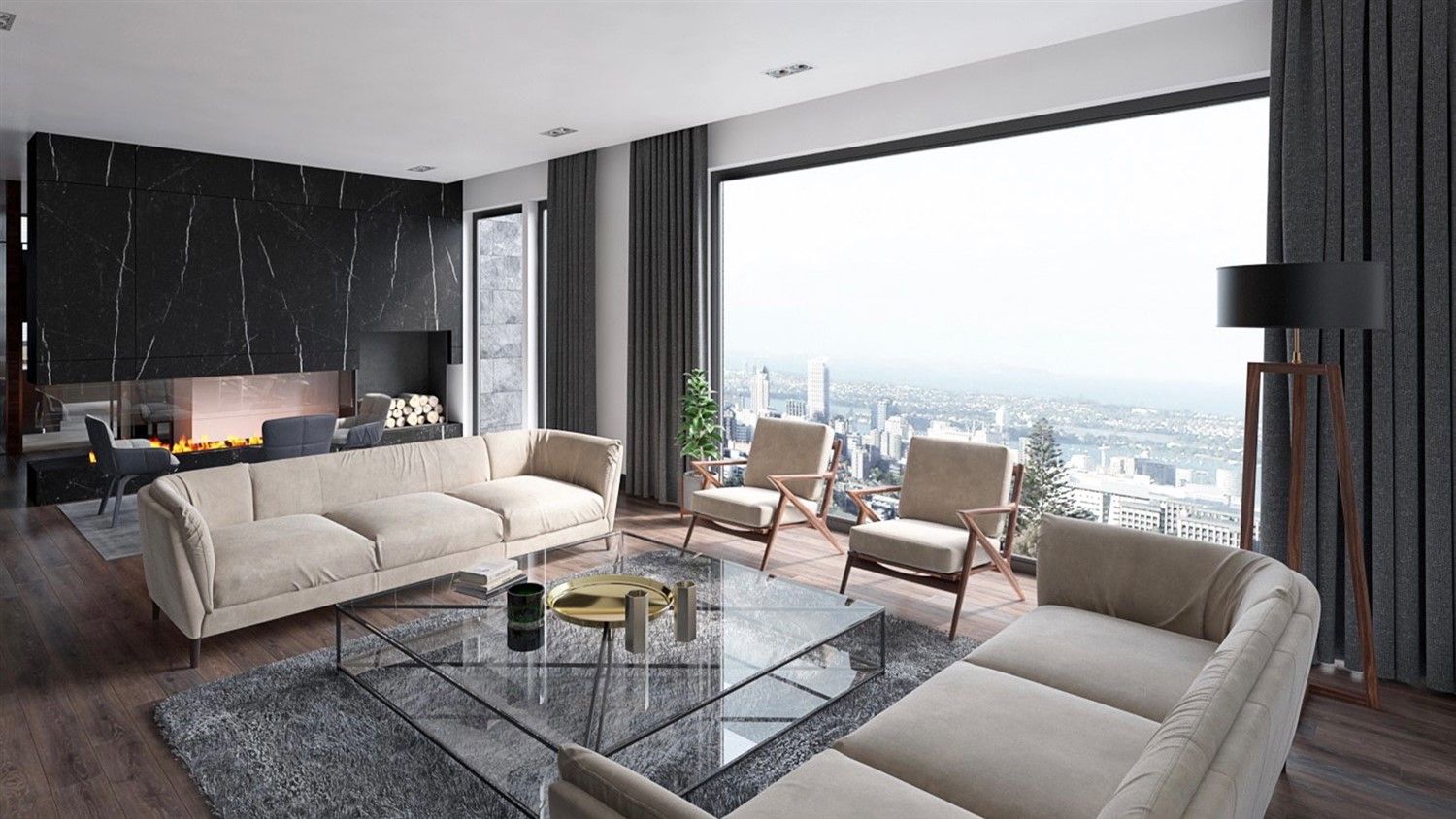 New spacious apartments with panoramic city views