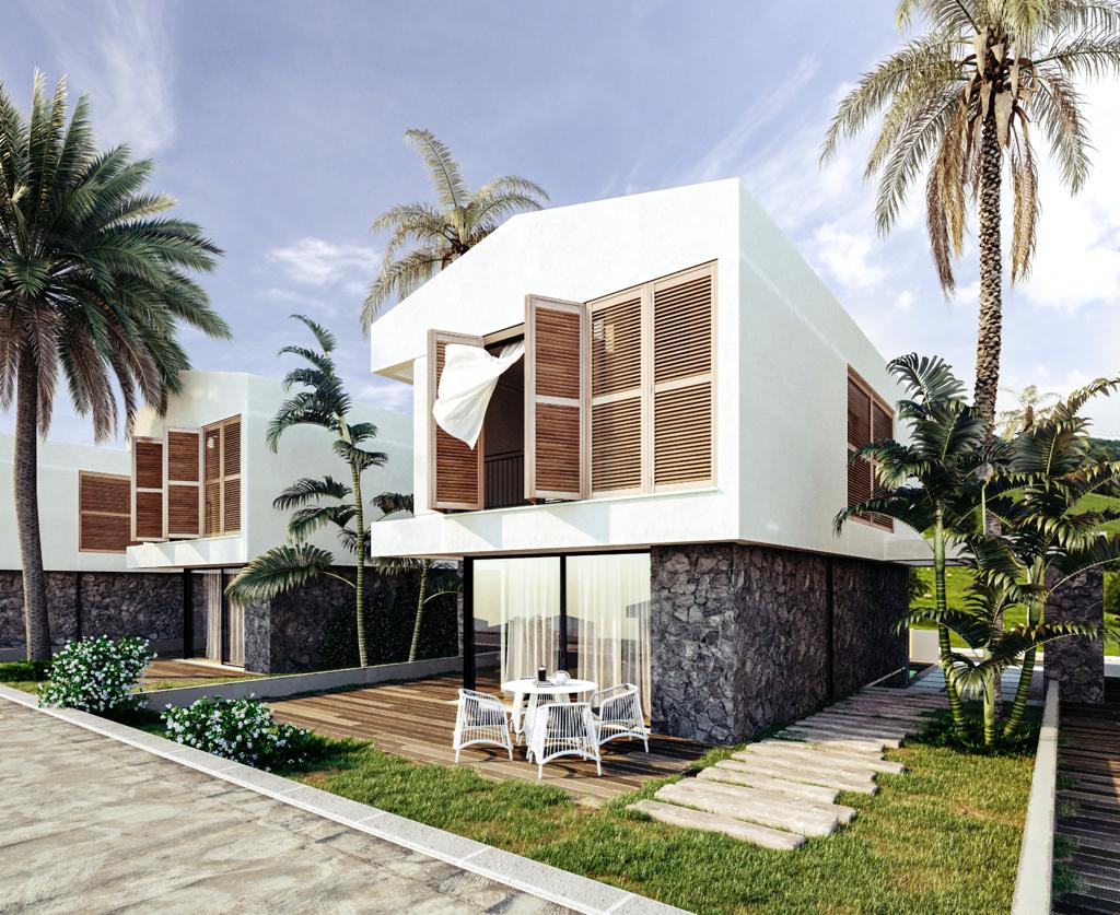 Project of villas of various types and layouts surrounded by natural beauty