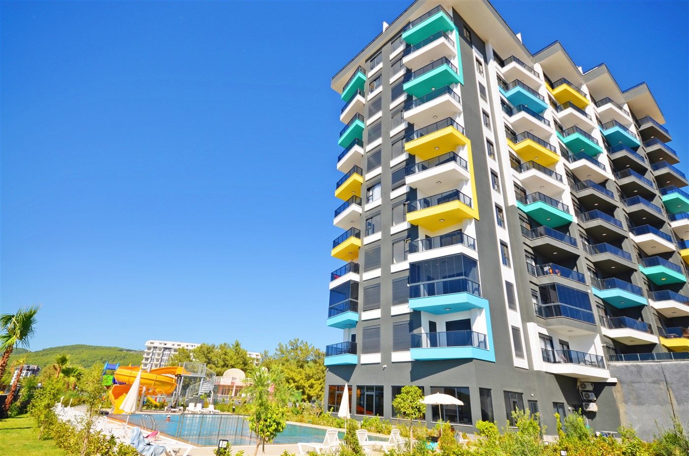 One-bedroom apartment in new complex - picturesque Avsallar district