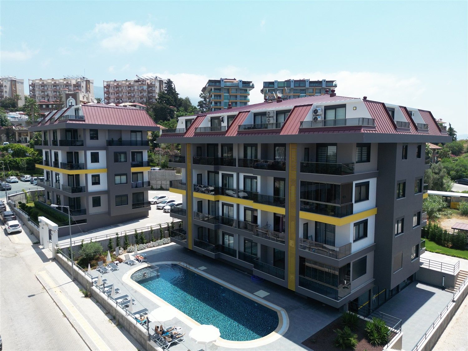 Apartment 1+1 at the final stage of construction in Kestel