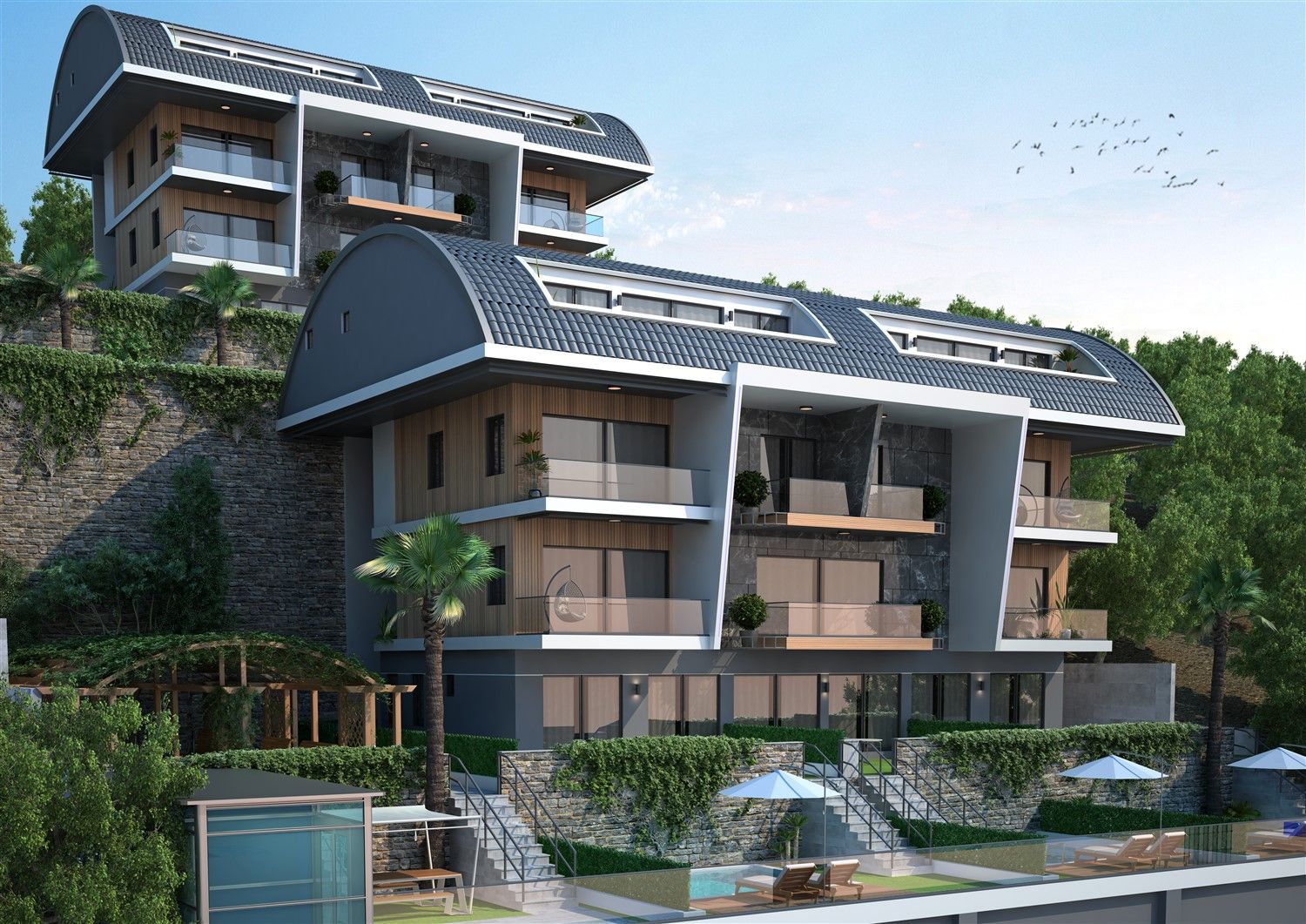 Luxury Project in a beautiful place in Alanya - Tepe district