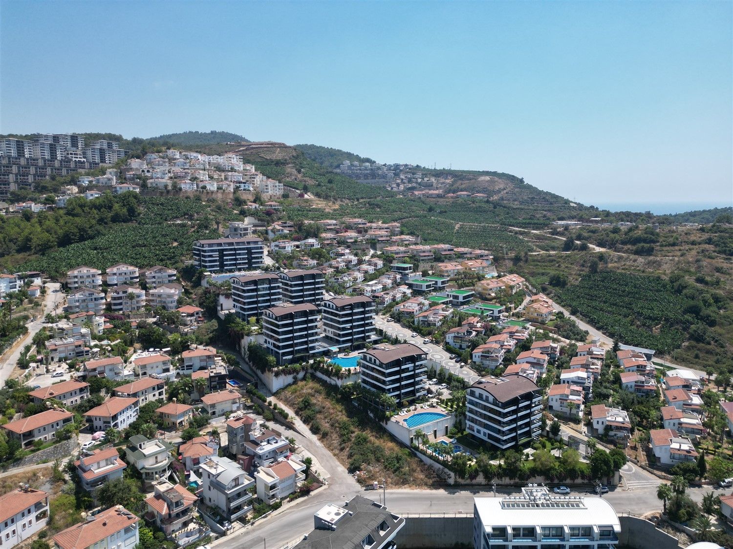 Apartment with a view,  2+1 with furniture, in the Kargicak area - Alanya