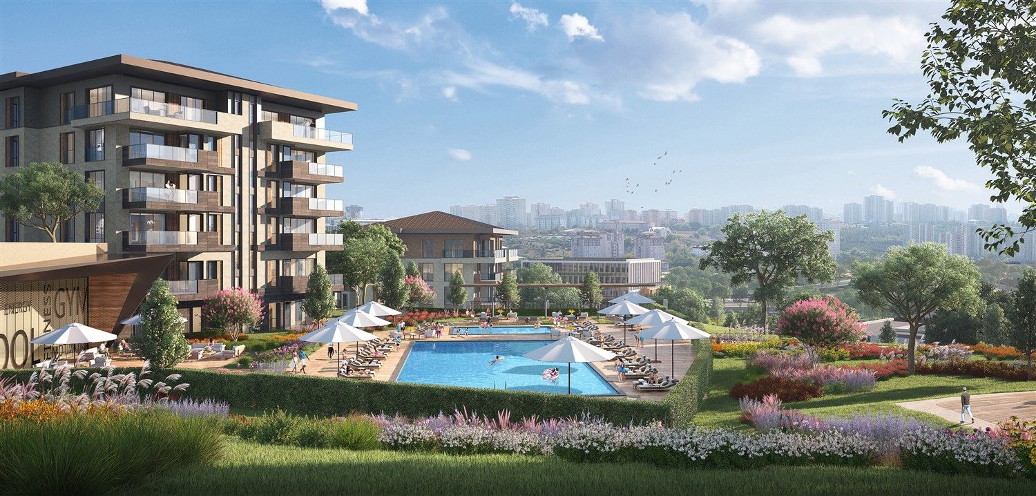 Apartments in a luxury project by famous developers in Istanbul