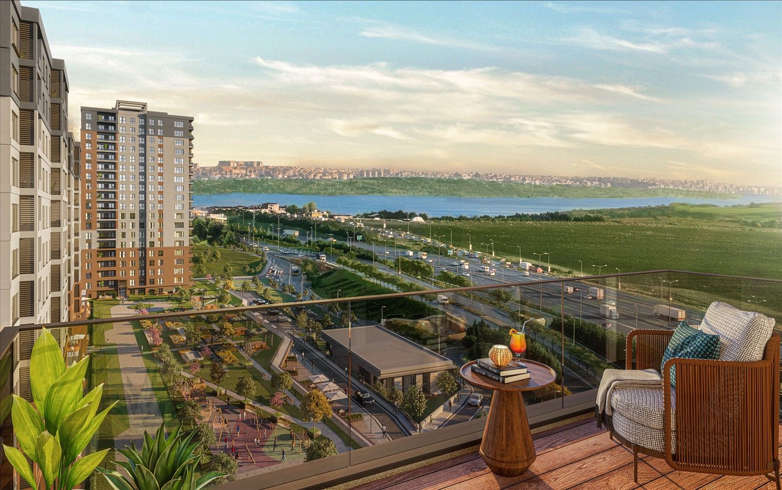 Apartments in complex with all amenities in Avcilar district