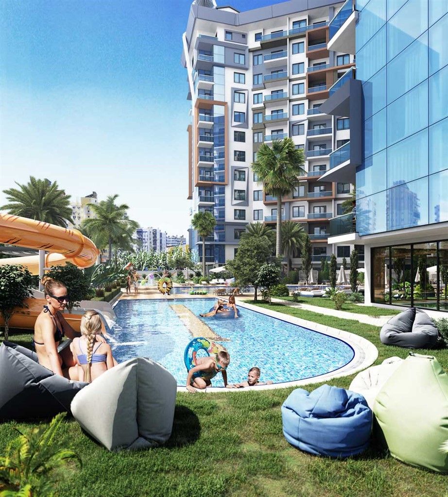 New residential complex in the developed area of ​​Mahmutlar