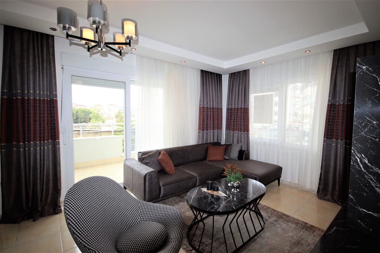 Furnished apartment 2+1 in Oba, ALanya