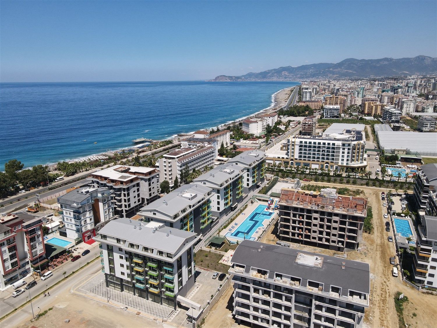 Ready to move in penthouses in 100 m from the sandy beach