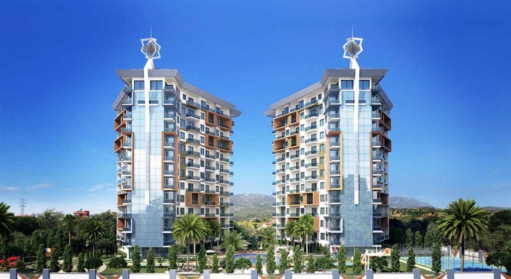 New residential complex in the developed area of ​​Mahmutlar