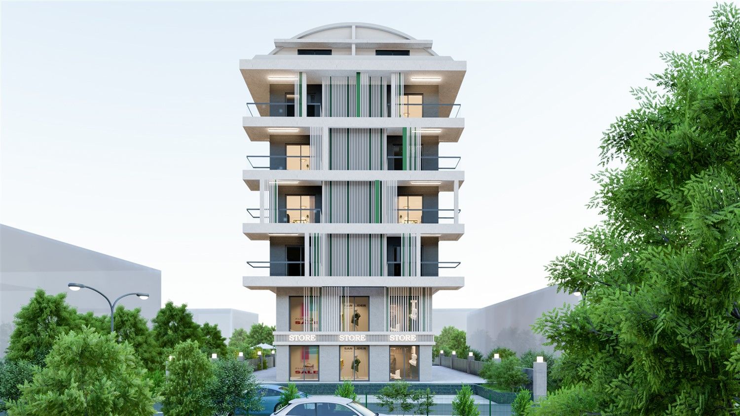 Apartments in new boutique project - Oba district, Alanya