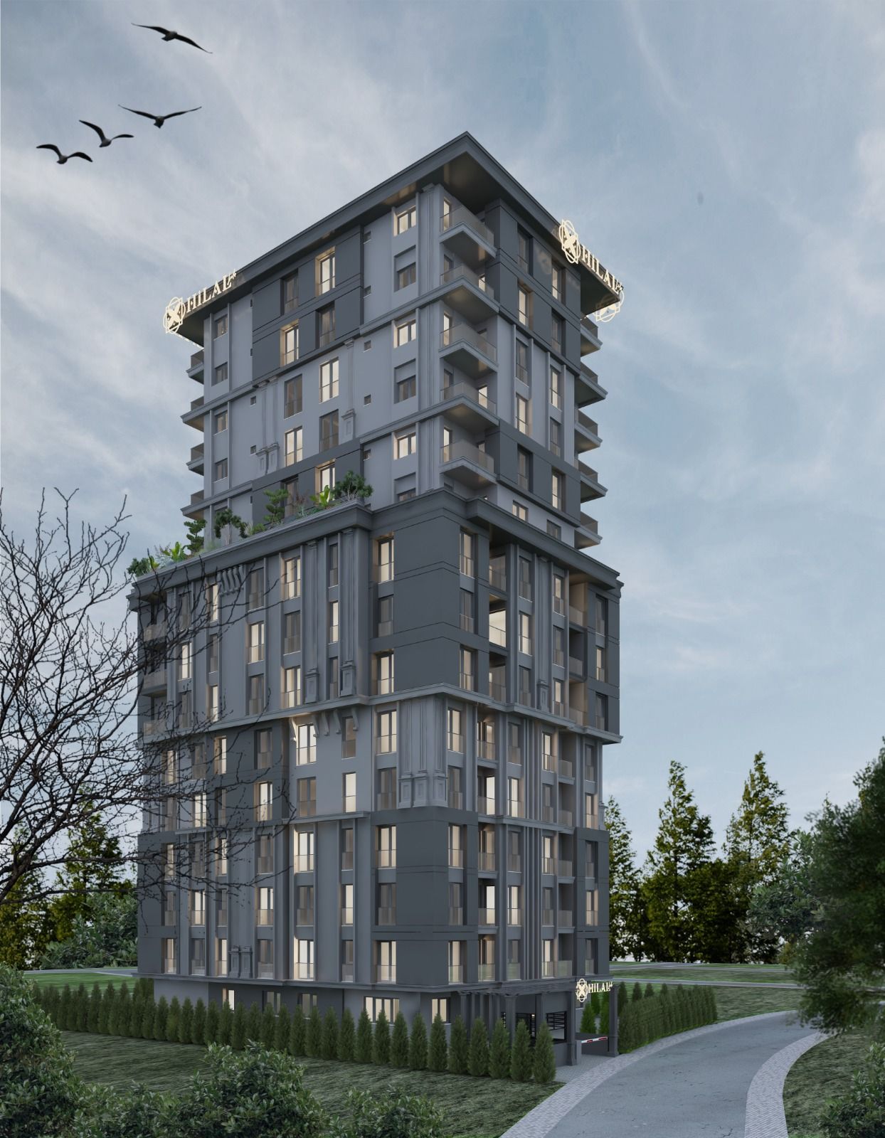 Apartments in a new complex from a famous developer in Istanbul