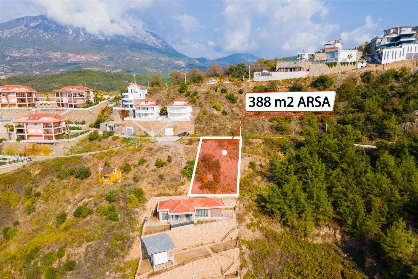 Land for sea view villa building in Kargicak