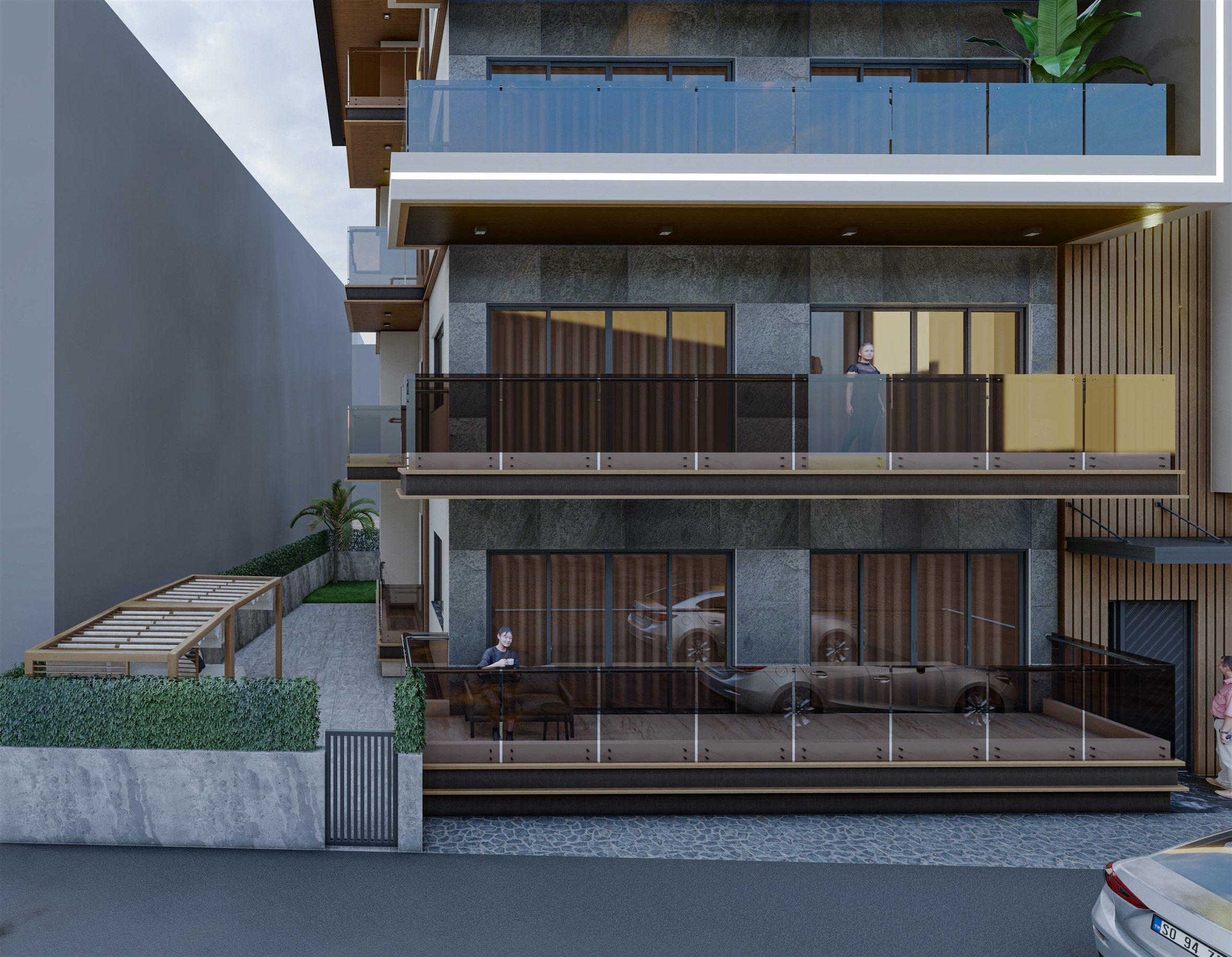 New boutique project 200 m from the sandy Cleopatra beach