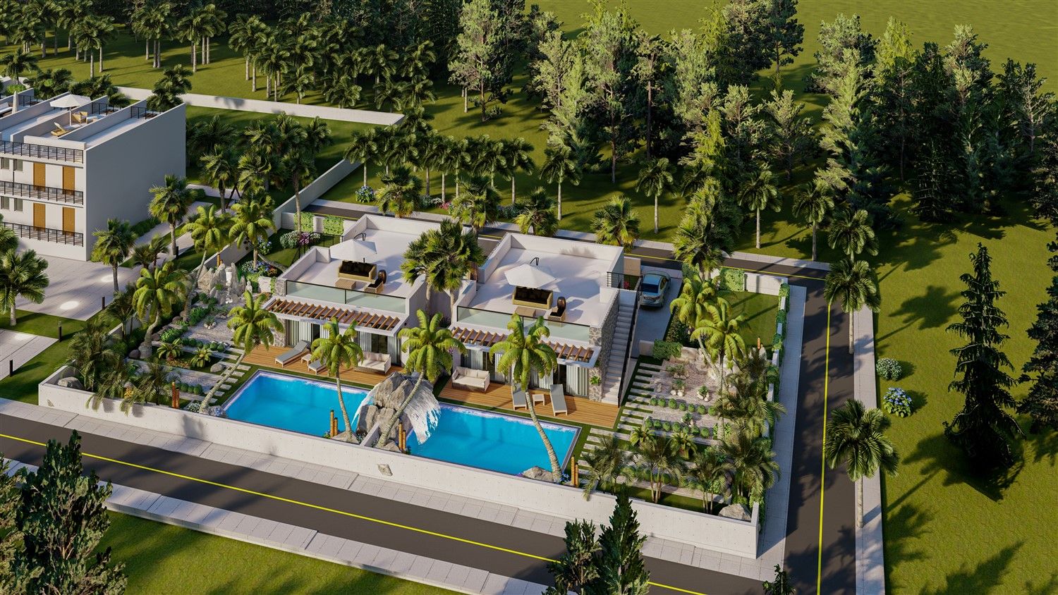 3+1 villas in a large-scale luxury project in Northern Cyprus