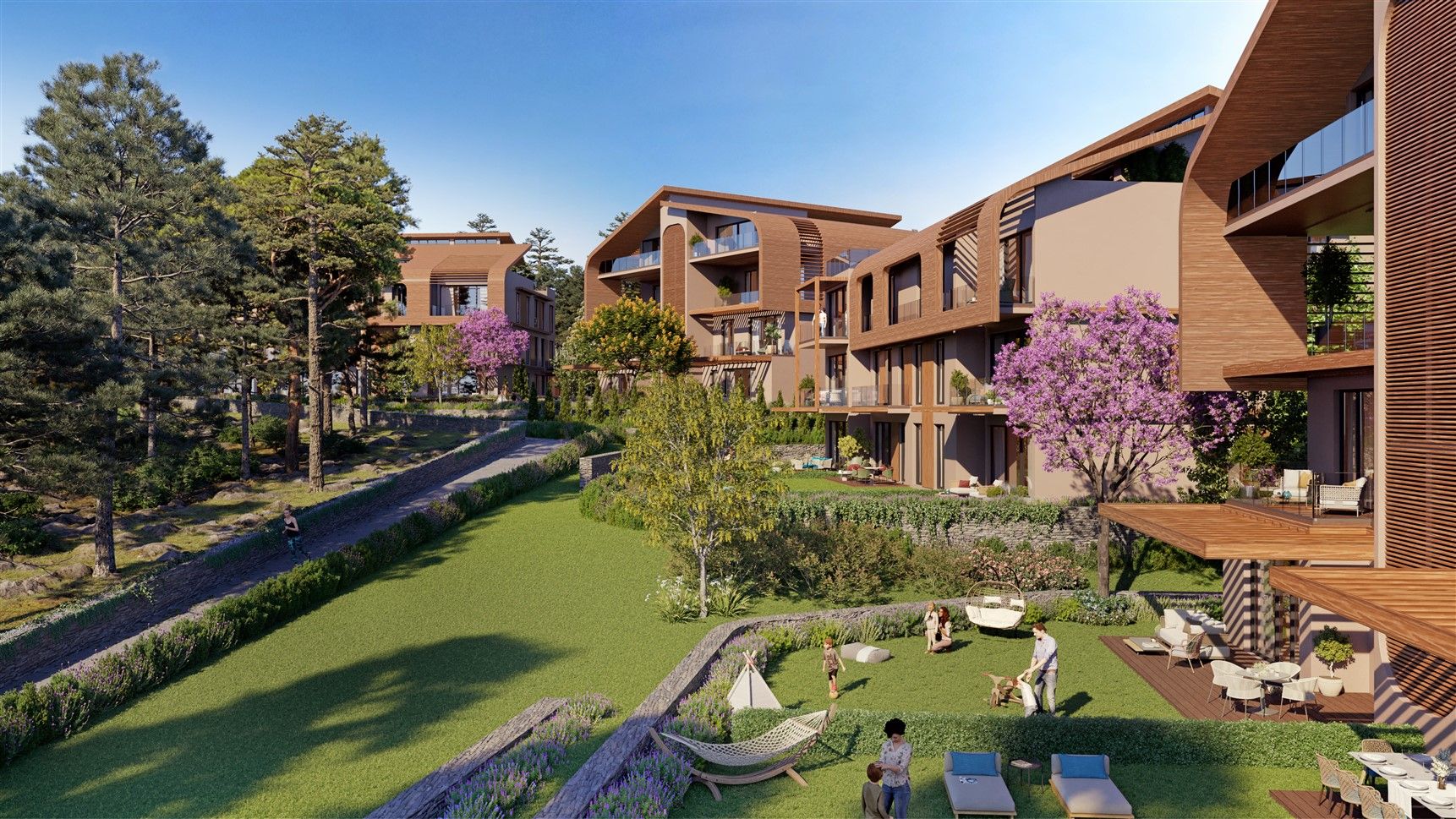 Luxury project amidst lush pine forests in Istanbul