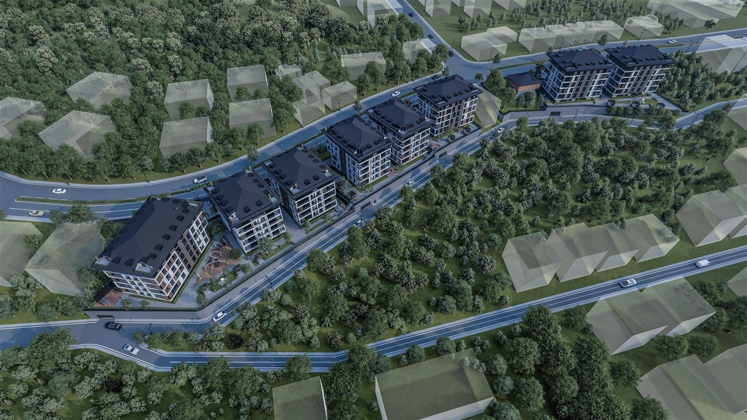 New apartment complex in beautiful district of Asian part of Istanbul - Uskudar