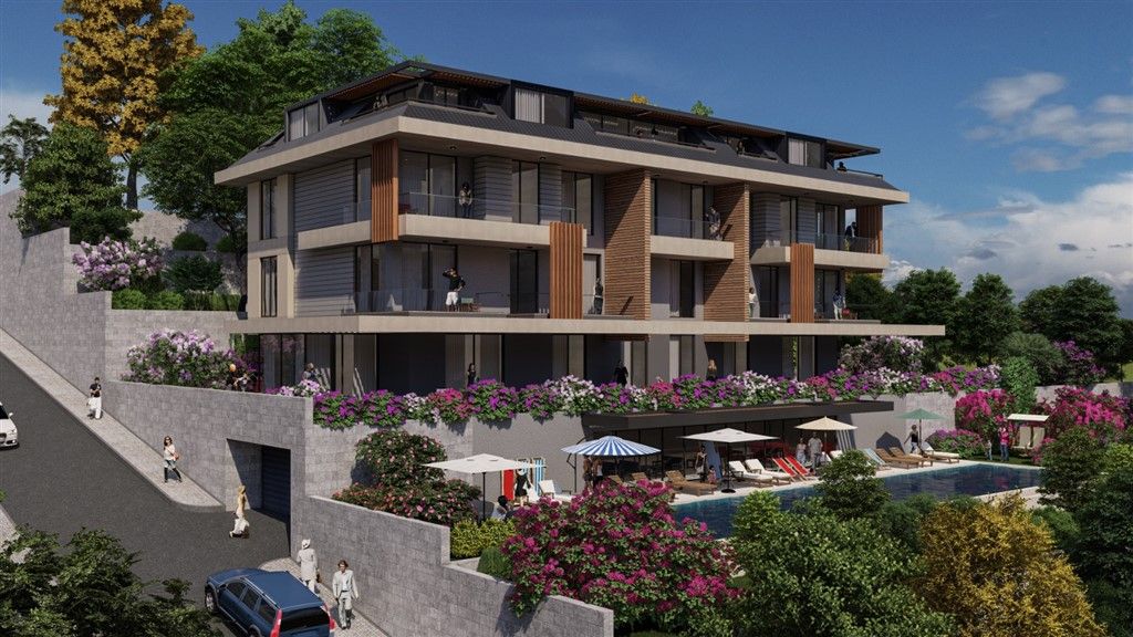 Apartments with panoramic sea views - Alanya center