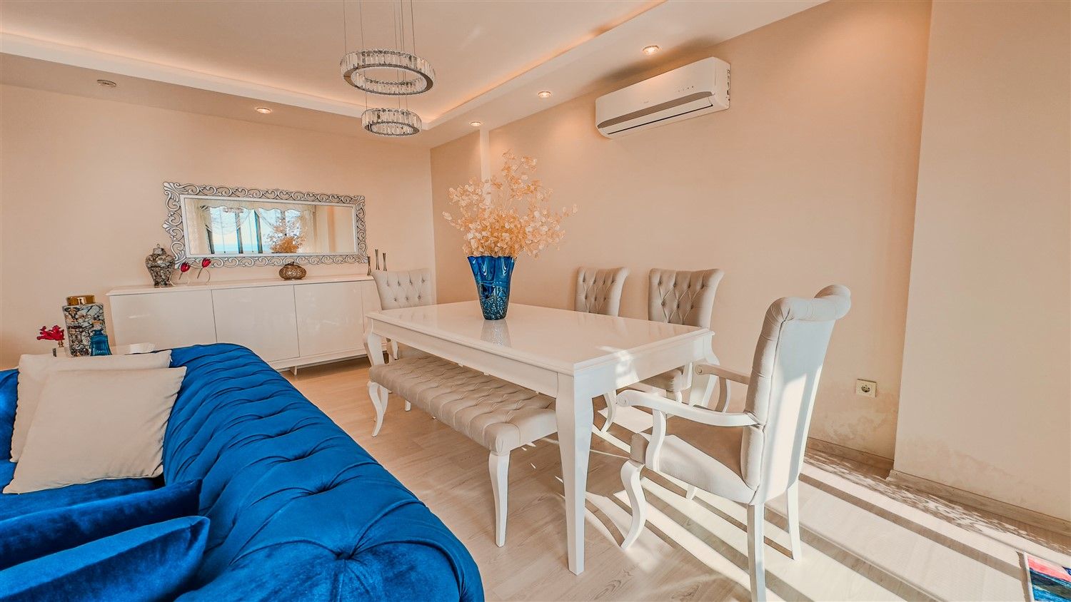 Sea view penthouse 3+1 in Kestel district, Alanya