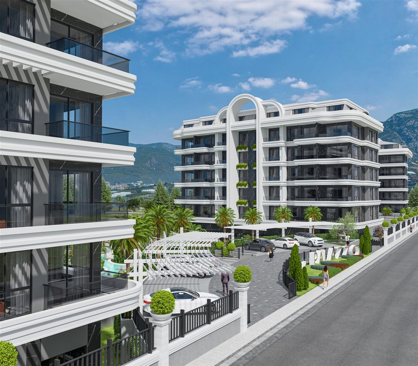 Premium class residential complex on the 1st coastline in Kestel