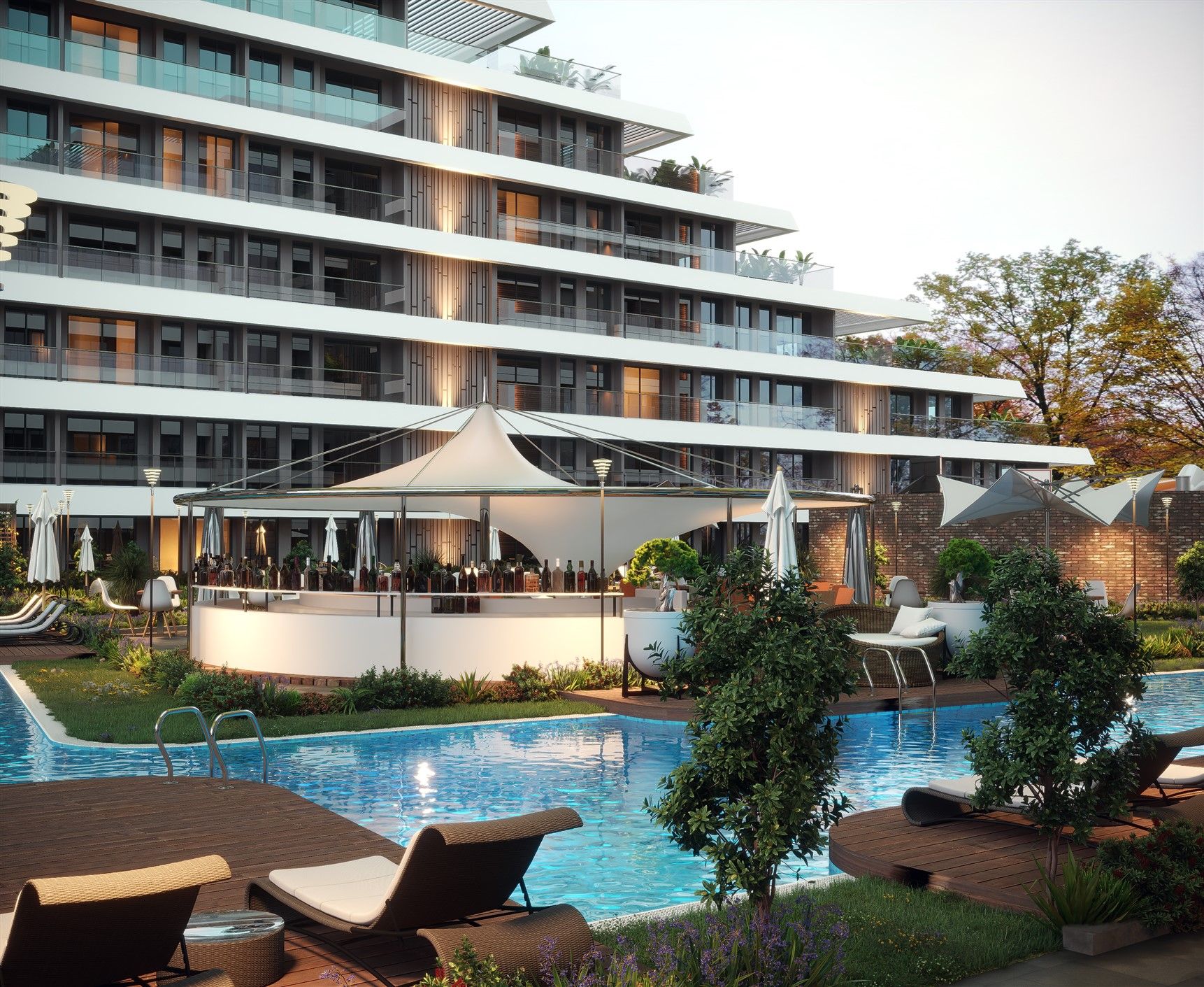 Stylish big project in Altintash, Antalya