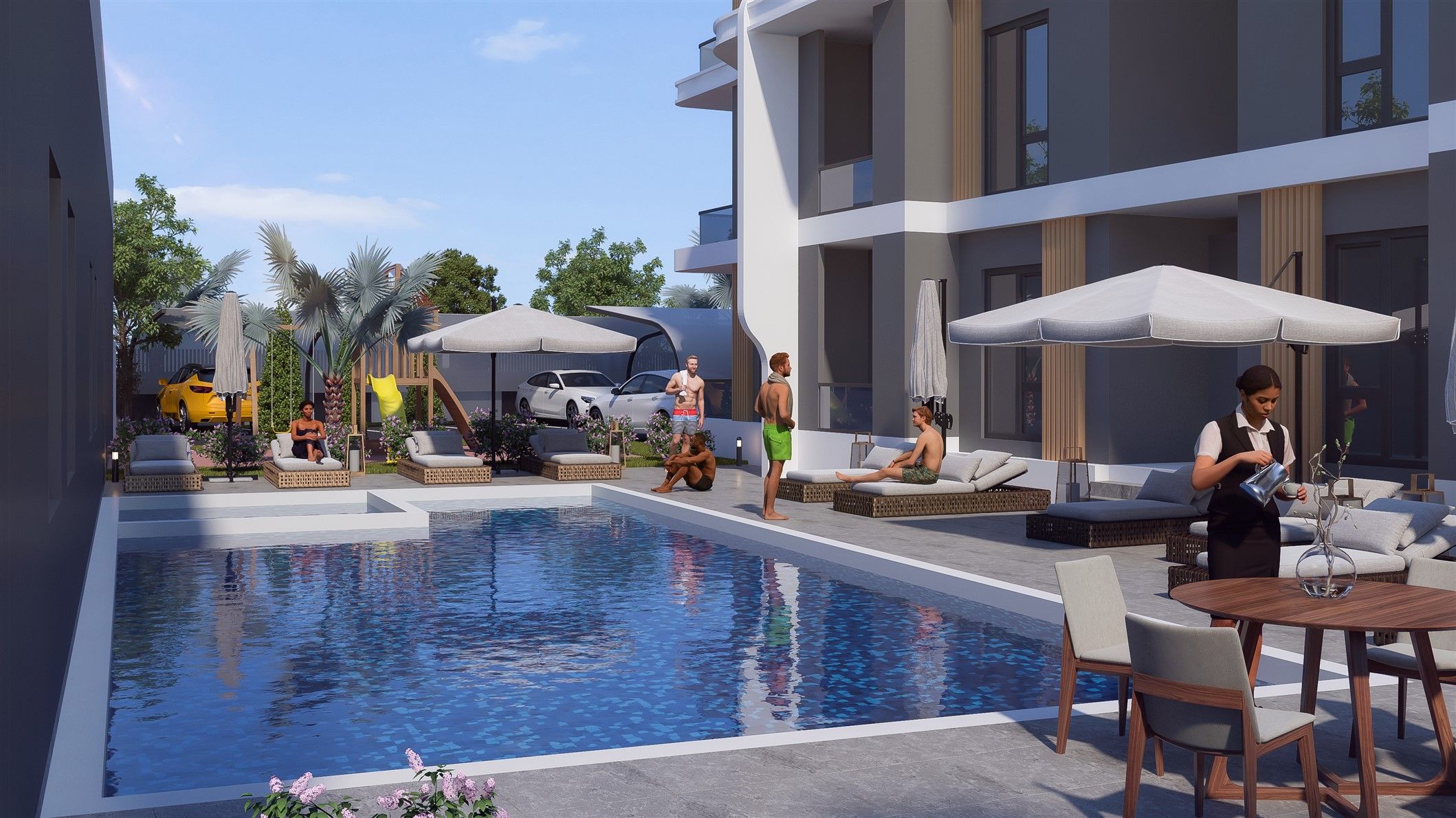2+1 apartments in a new residential complex - Antalya, Altintash district