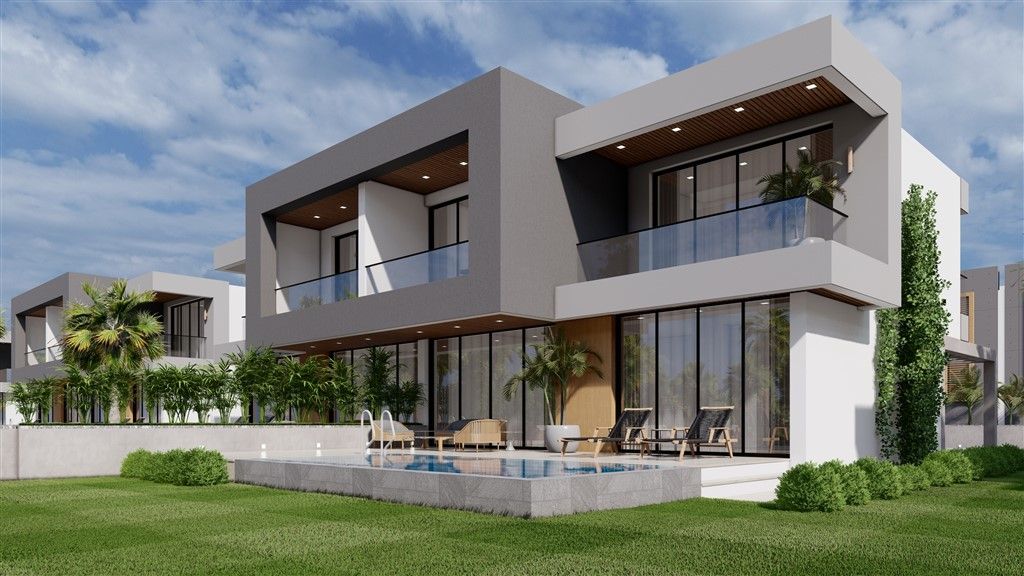 New modern project of twin villas in Famagusta