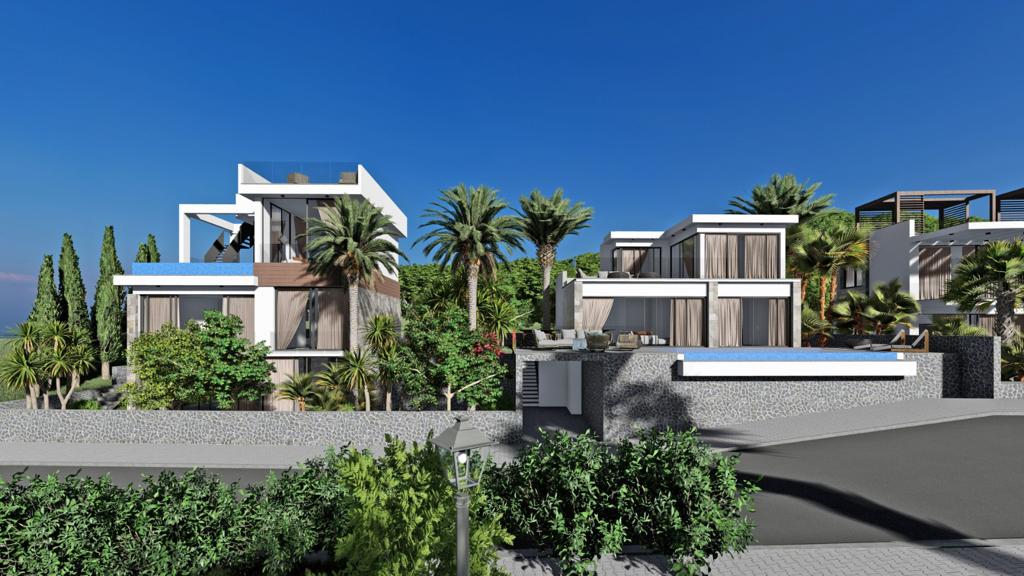 Villas and bungalows in a new project on the Mediterranean coast