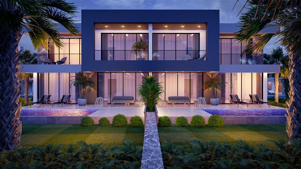New modern project of twin villas in Famagusta