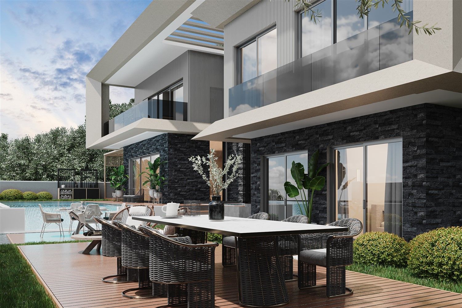 Luxury villa project in the most beautiful location of Alanya - Tepe district